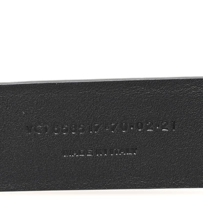 Saint Laurent Smooth Calfskin Thin Anchor Belt 70 28 Black 4 of 5