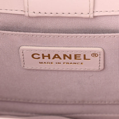 Chanel Calfskin Quilted Small CC Chain Accordion Tote Light Pink 6 of 10