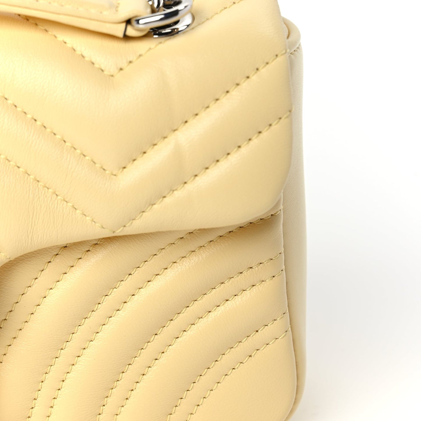 Lambskin Matelasse Small GG Marmont Shoulder Bag  Yellow