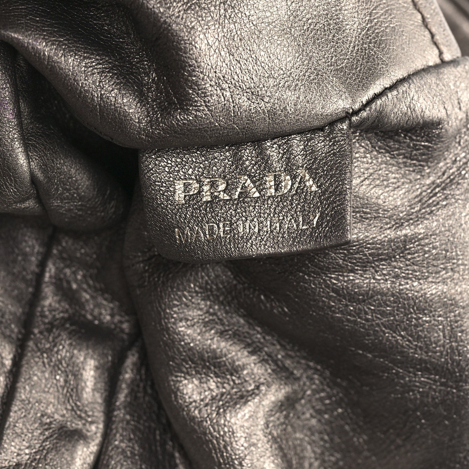 Prada Cervo Lux Print Lace Bauletto Bag Talco 7 of 12