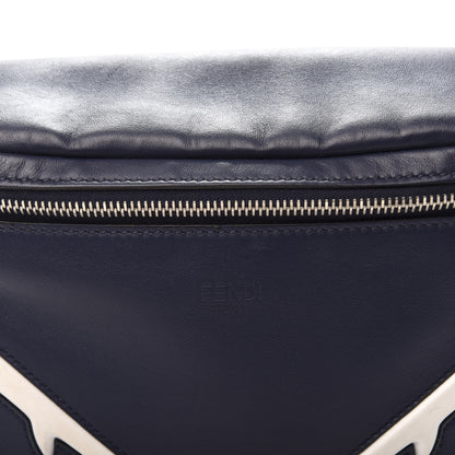 Fendi Vitello Grace Light Century Devil Eyes Belt Bag Navy White 12 of 12