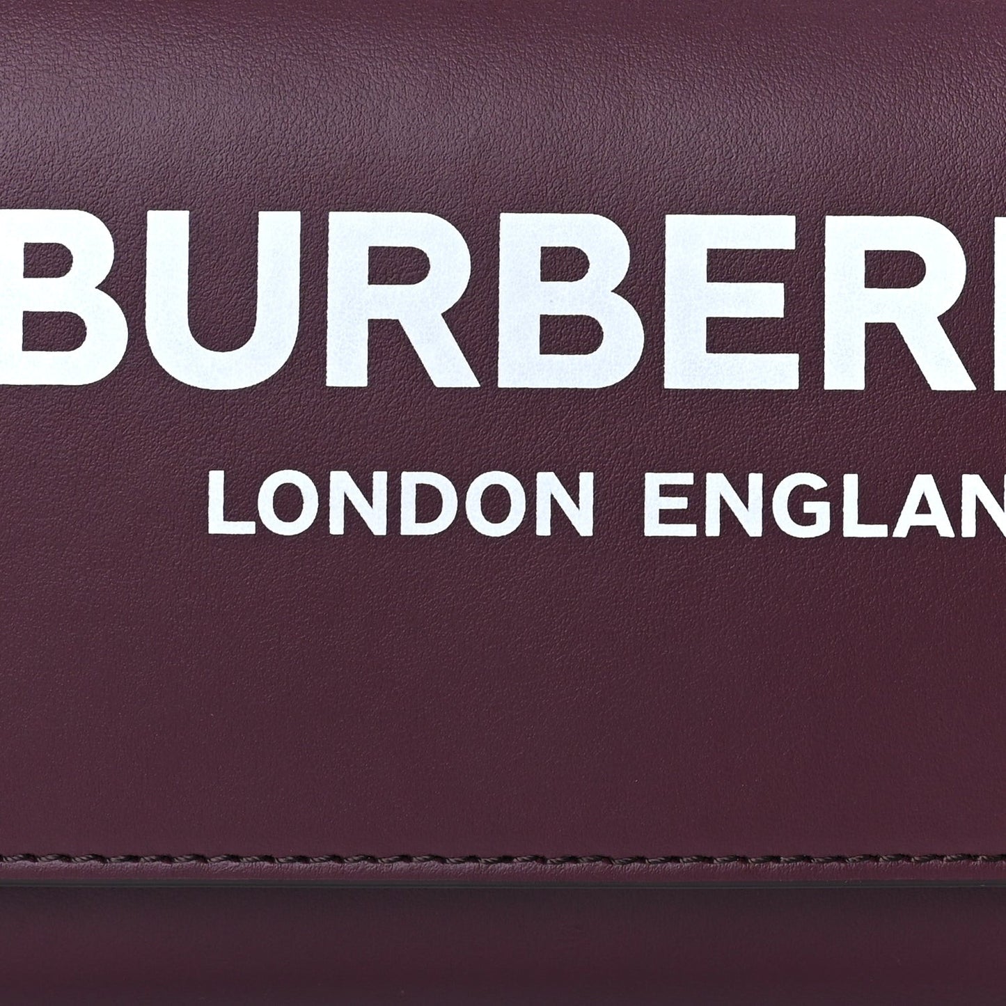 Calfskin Logo Hazelmere Wallet With Detachable Strap Mahogany Red
