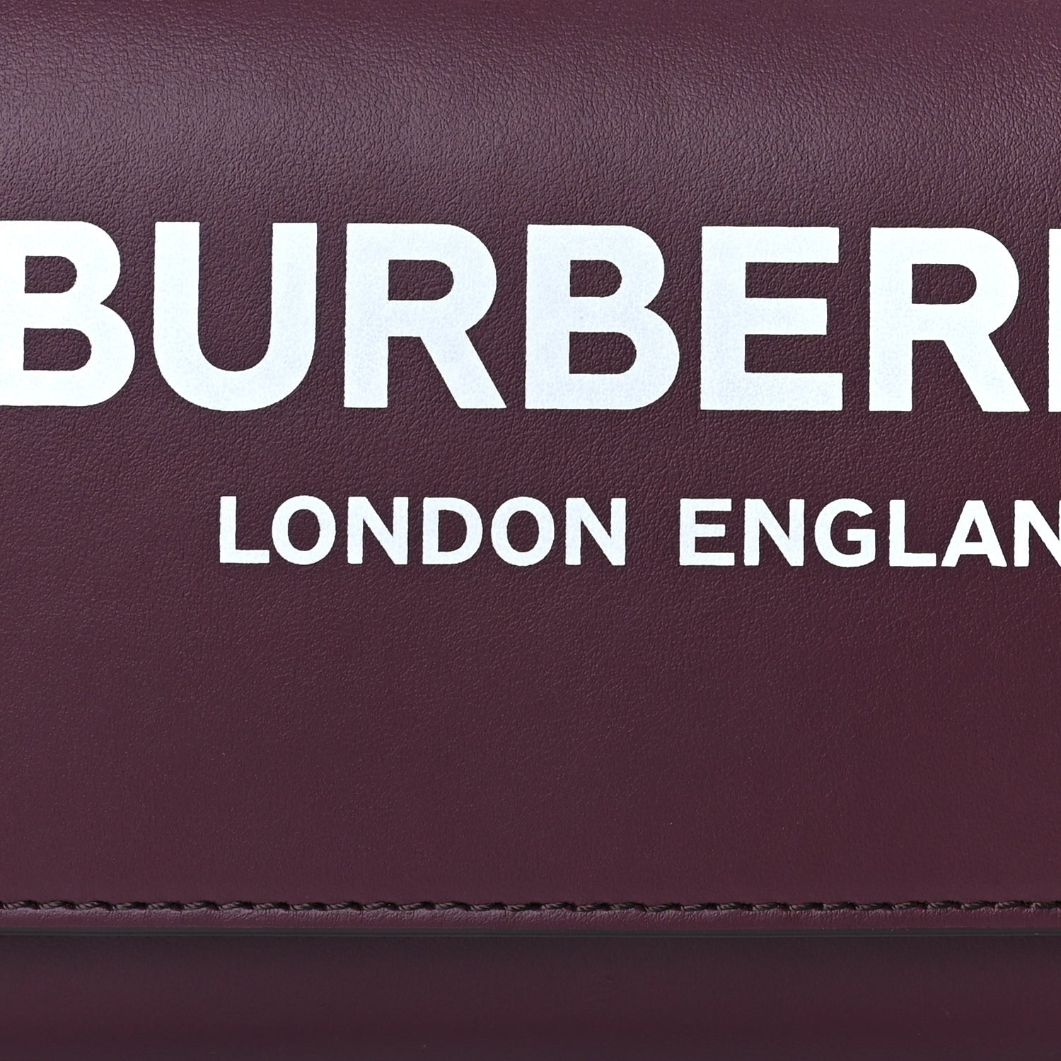 Burberry Calfskin Logo Hazelmere Wallet With Detachable Strap Mahogany Red 6 of 8