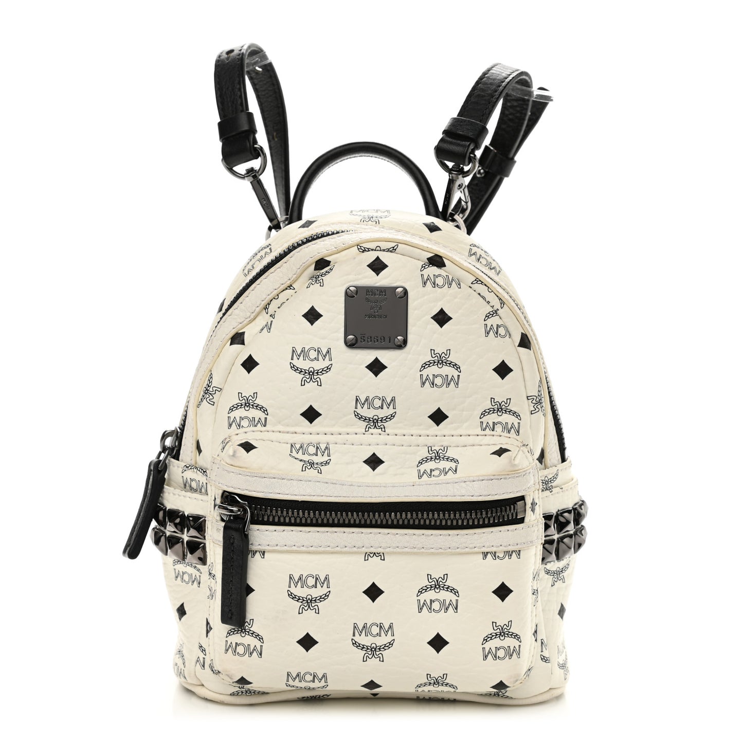 Visetos Side Stud X-Mini Stark Bebe Boo Backpack White