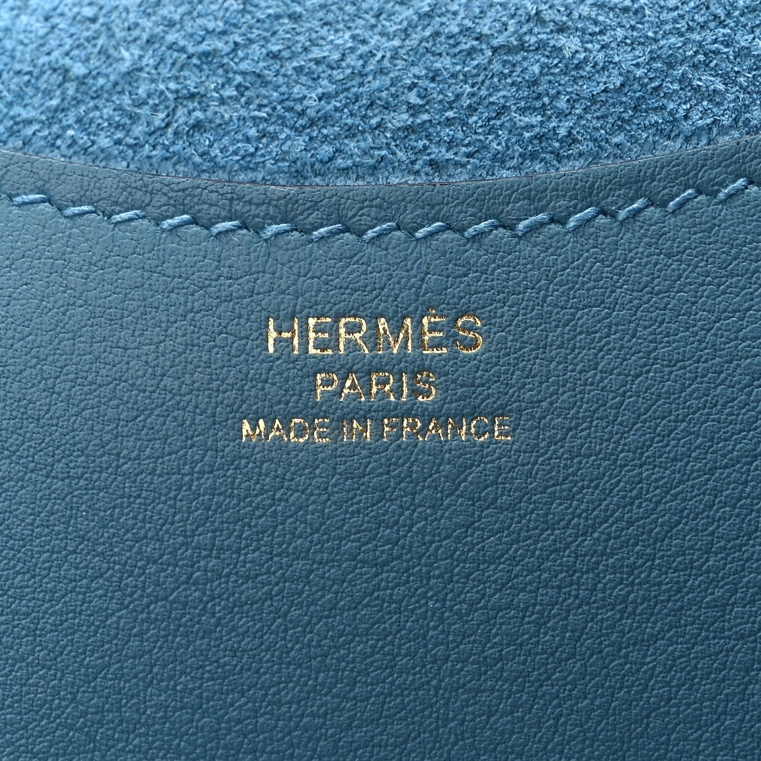 Hermes Taurillon Clemence Swift In-The-Loop 18 Blue Jean 5 of 10