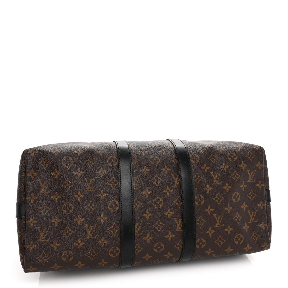 Louis Vuitton Monogram Macassar Keepall Bandouliere 45 Black 3 of 8