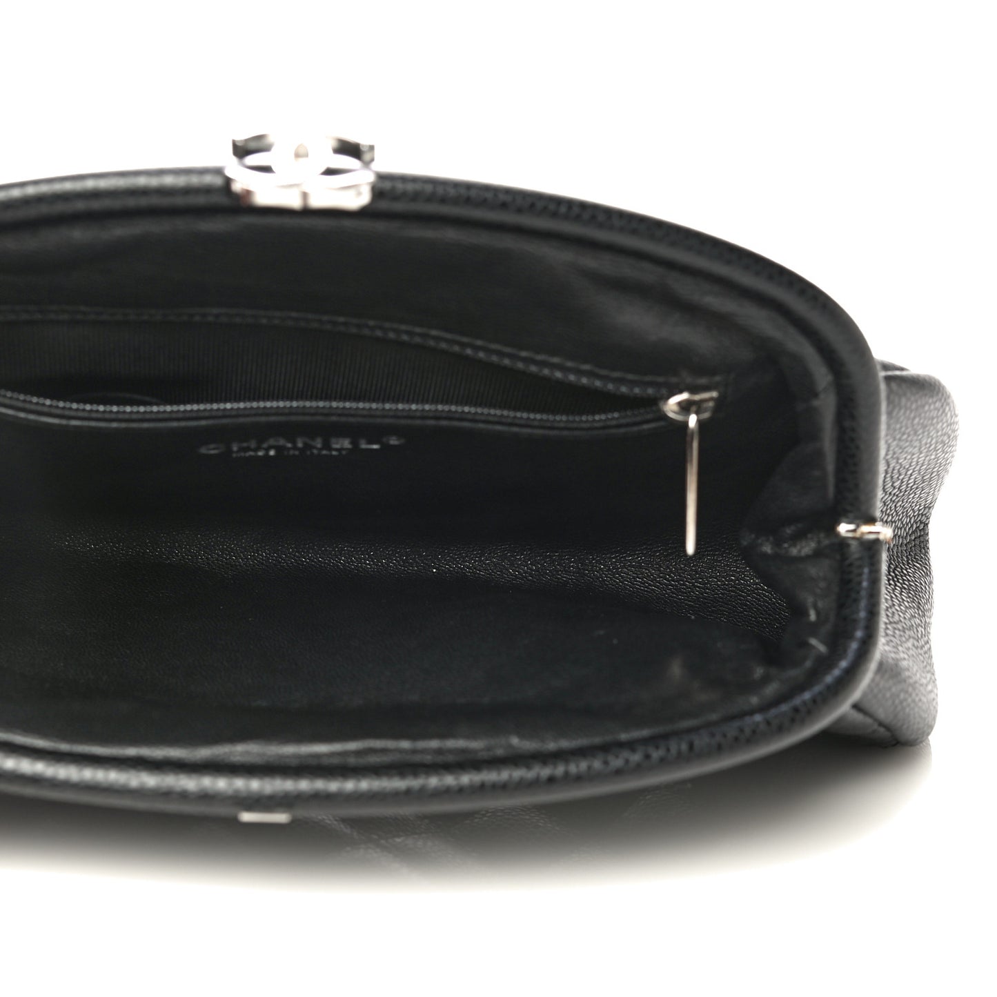 Caviar Quilted Timeless Clutch Black