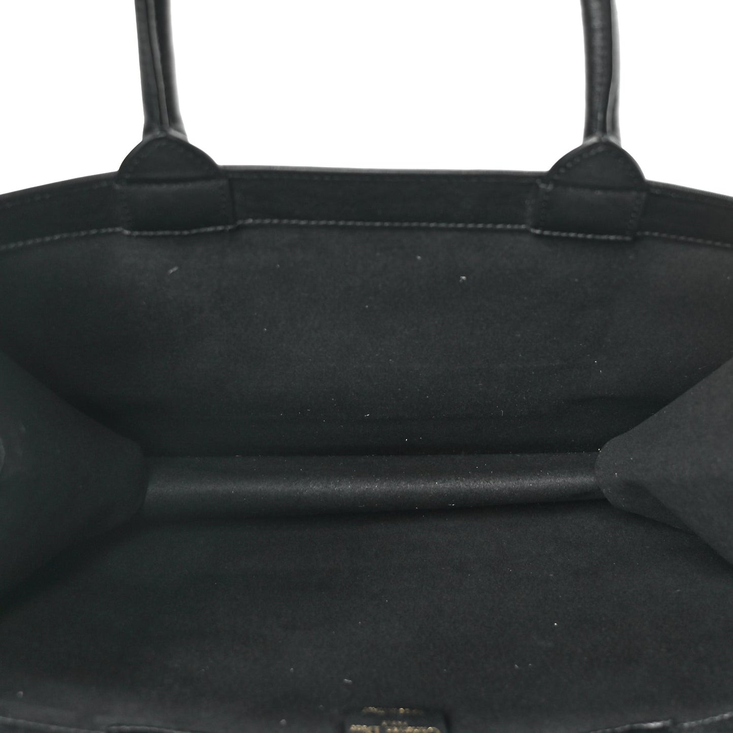 Calfskin Embossed Medium Book Tote Black