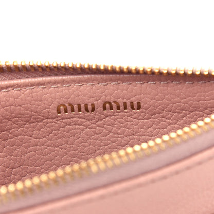 Miu Miu Madras Colour Zip Card Case Orchidea 6 of 7