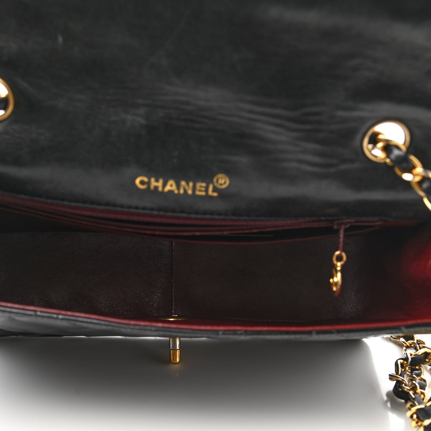 Chanel Patent Quilted Medium Single Flap Bag Black 4 of 11