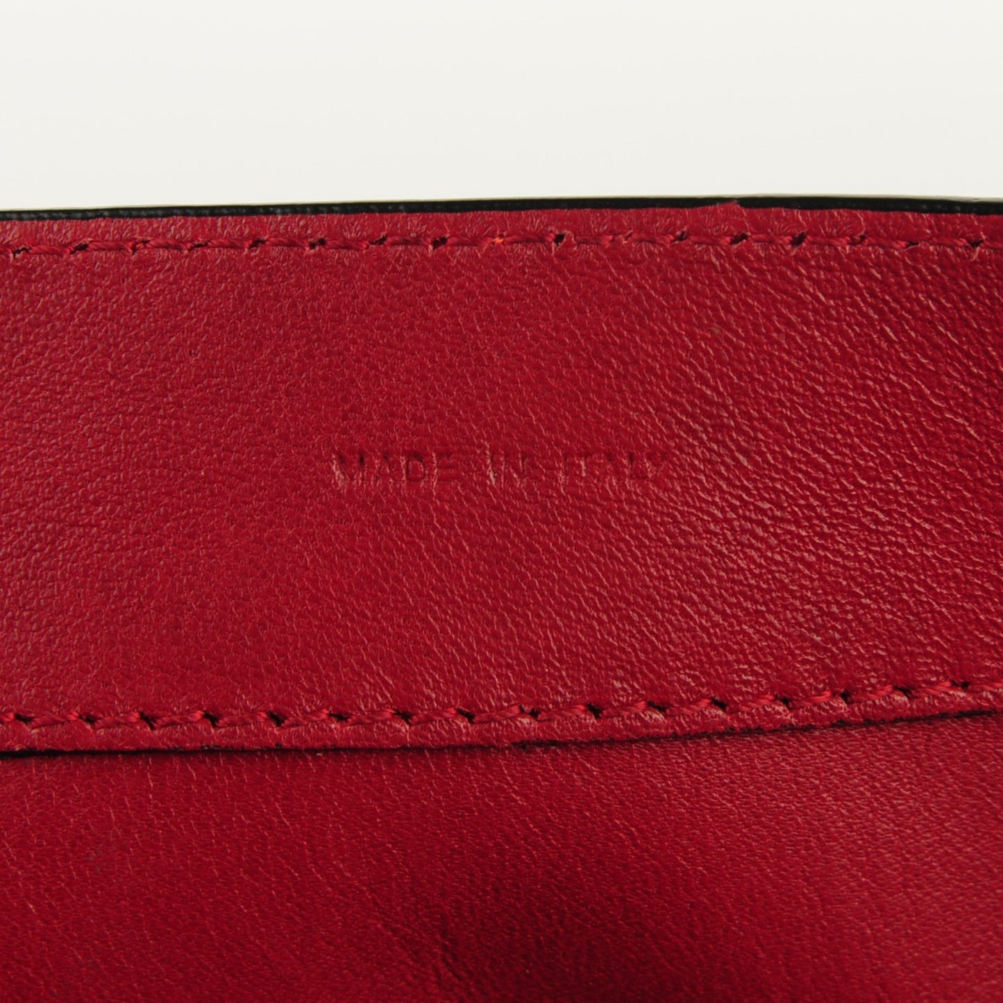 Calfskin Double Sided PS Courier Bag Poppy Chianti