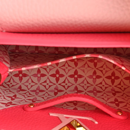Louis Vuitton Taurillon Monogram Tile Capucines Mini Dragonfruit Ballet Pink 5 of 11