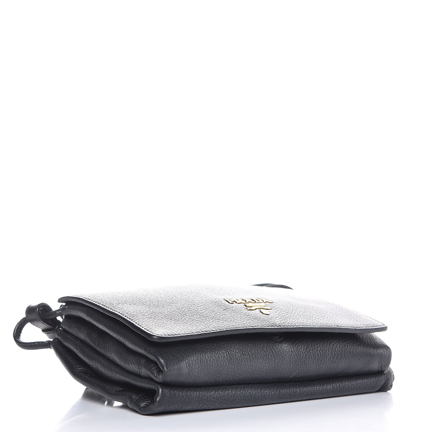 Vitello Daino Shoulder Bag Black