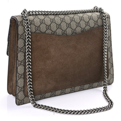 Gucci GG Supreme Monogram Medium Dionysus Shoulder Bag Taupe 2 of 8