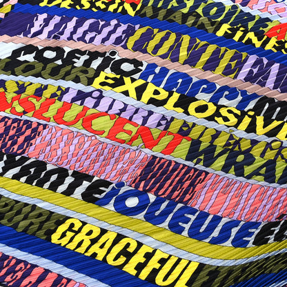 Hermes Silk Plisse Mots De Soie Scarf 90 2 of 3