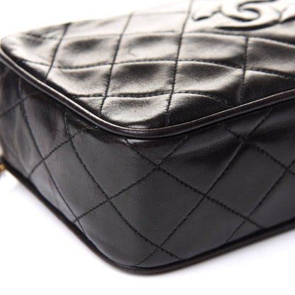 Chanel Lambskin Quilted Tassel Camera Case Black 10 of 12