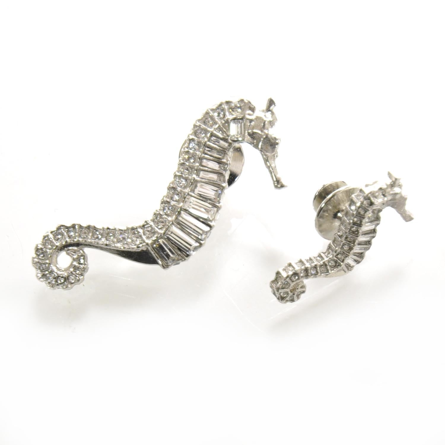 Chanel Crystal Strass Seahorse Pin Brooch Set 1 of 5