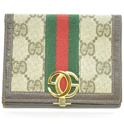 Gucci Monogram Web French Wallet Brown 1 of 7