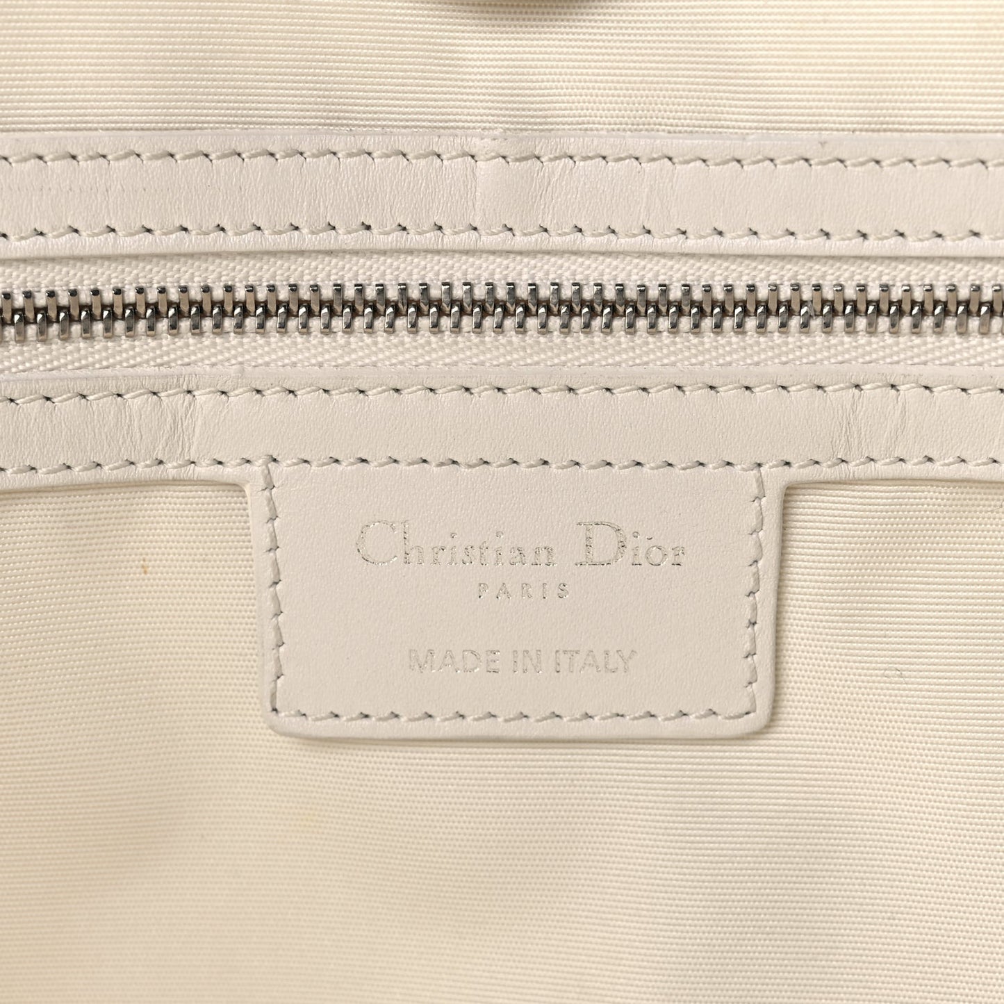 Coated Canvas Cannage Small Panarea Tote White