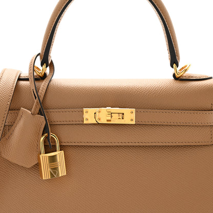 Hermes Epsom Kelly Sellier 25 Chai 8 of 10
