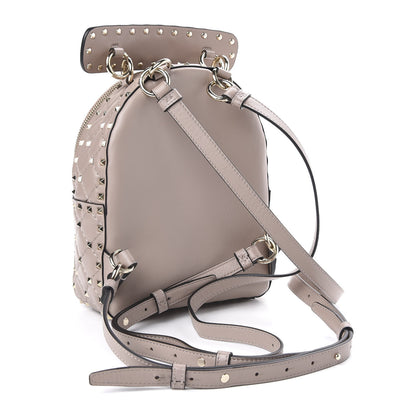 Valentino Garavani Nappa Quilted Mini Rockstud Spike Backpack Poudre 2 of 9