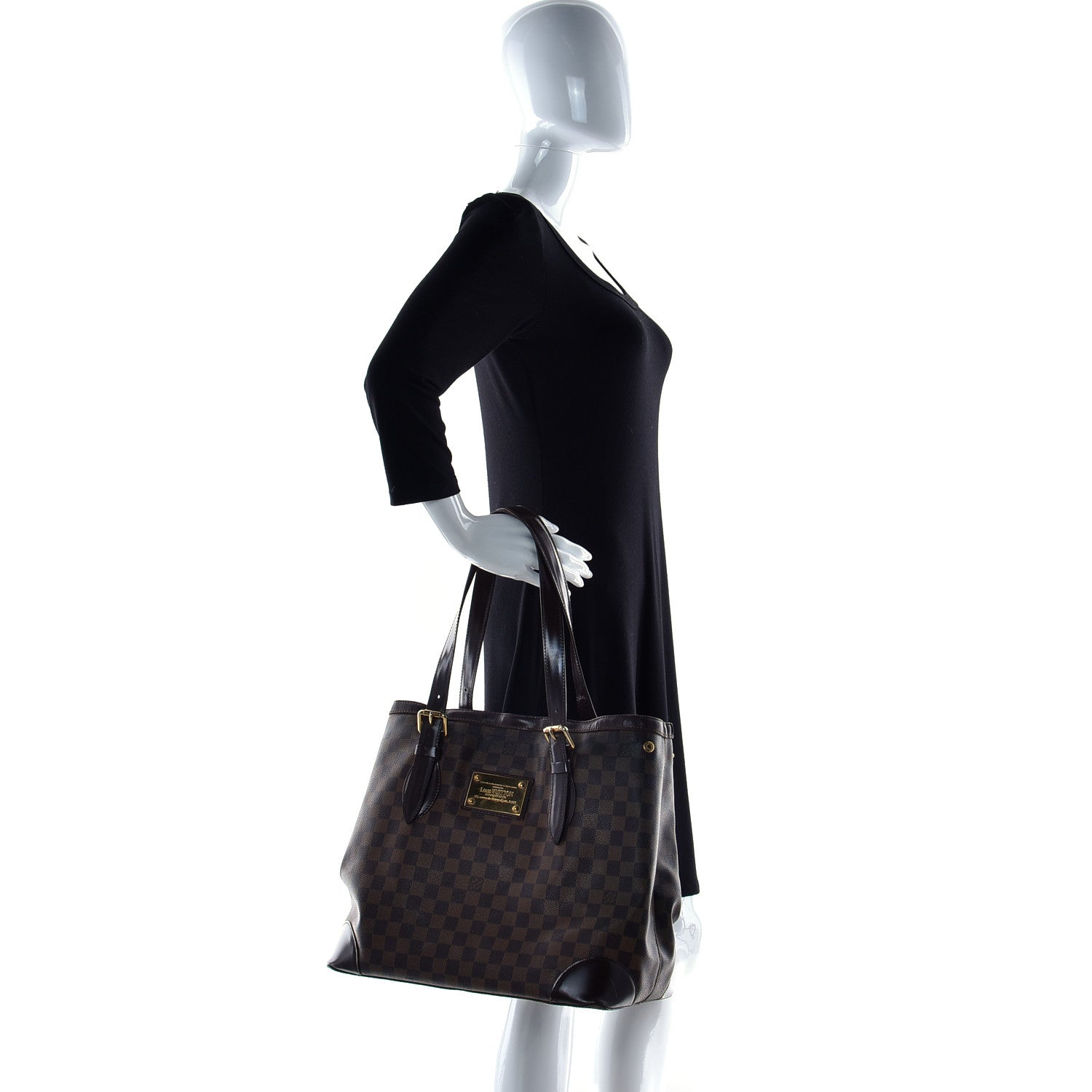 Louis Vuitton Damier Ebene Hampstead MM 2 of 9