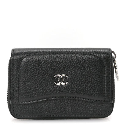 Chanel Caviar Classic Zipped Coin Purse  Black 1 of 7