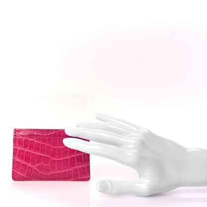 Louis Vuitton Crocodile Card Holder Fuchsia 2 of 7