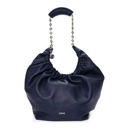 Loewe Buttery Nappa Lambskin Medium Squeeze Bag Abyss Blue 1 of 8