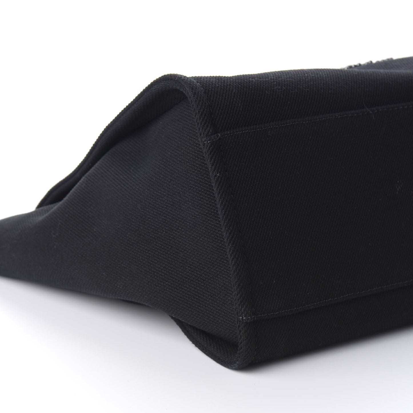 Canvas Pearl Medium Deauville Tote Black