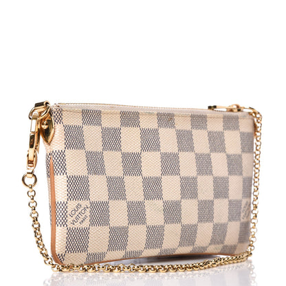 Louis Vuitton Damier Azur Pochette Milla MM 3 of 10