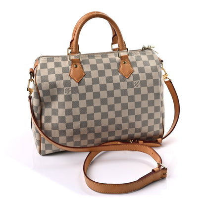 Louis Vuitton Damier Azur Speedy Bandouliere 2 of 8