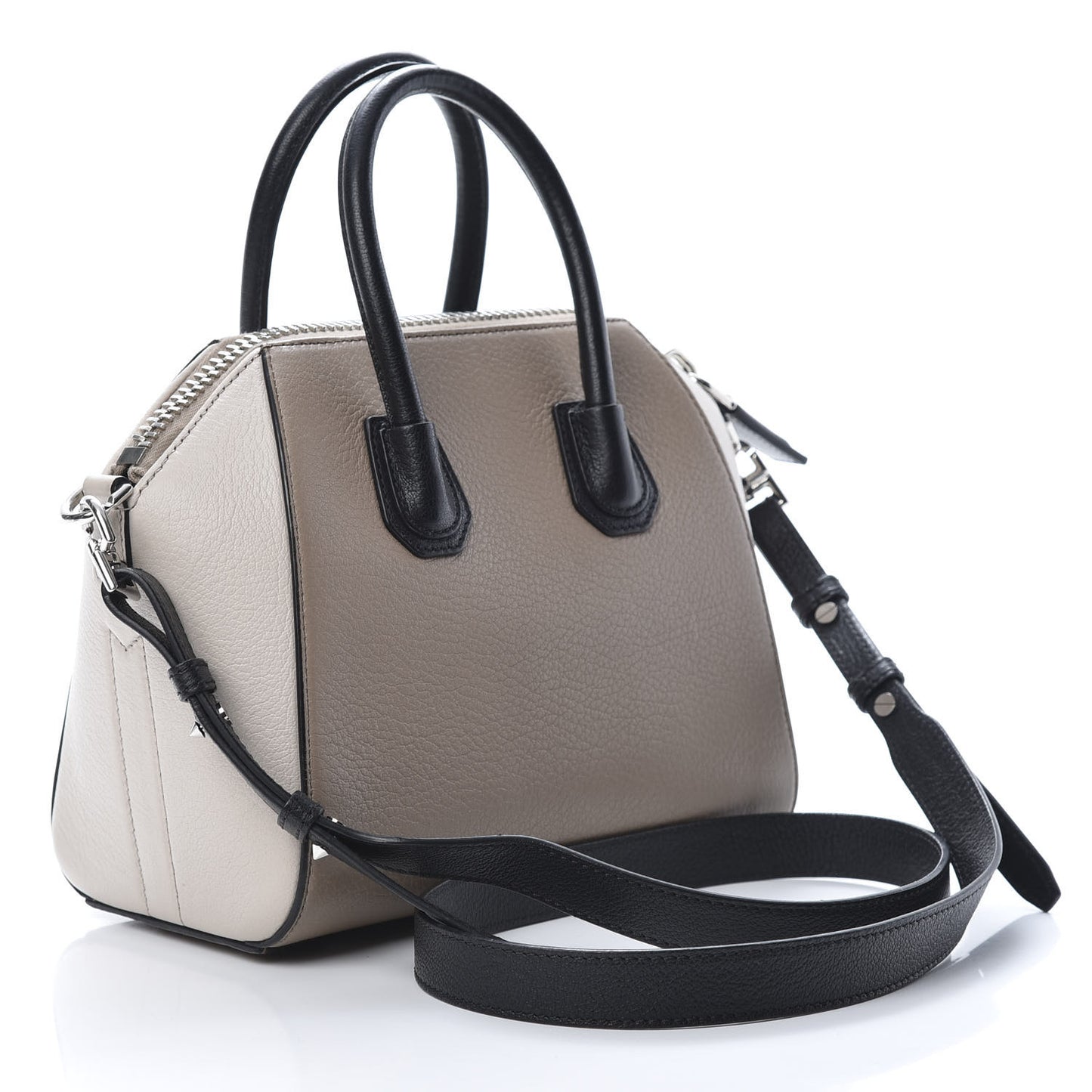 Sugar Goatskin Mini Tri-Color Antigona Linen
