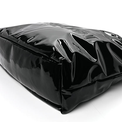 Saint Laurent Patent Wide Puffer Maxi Tote Black 15 of 16