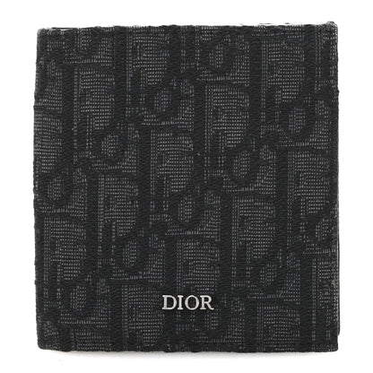 Christian Dior Oblique Bi-Fold Card Holder Black 1 of 9