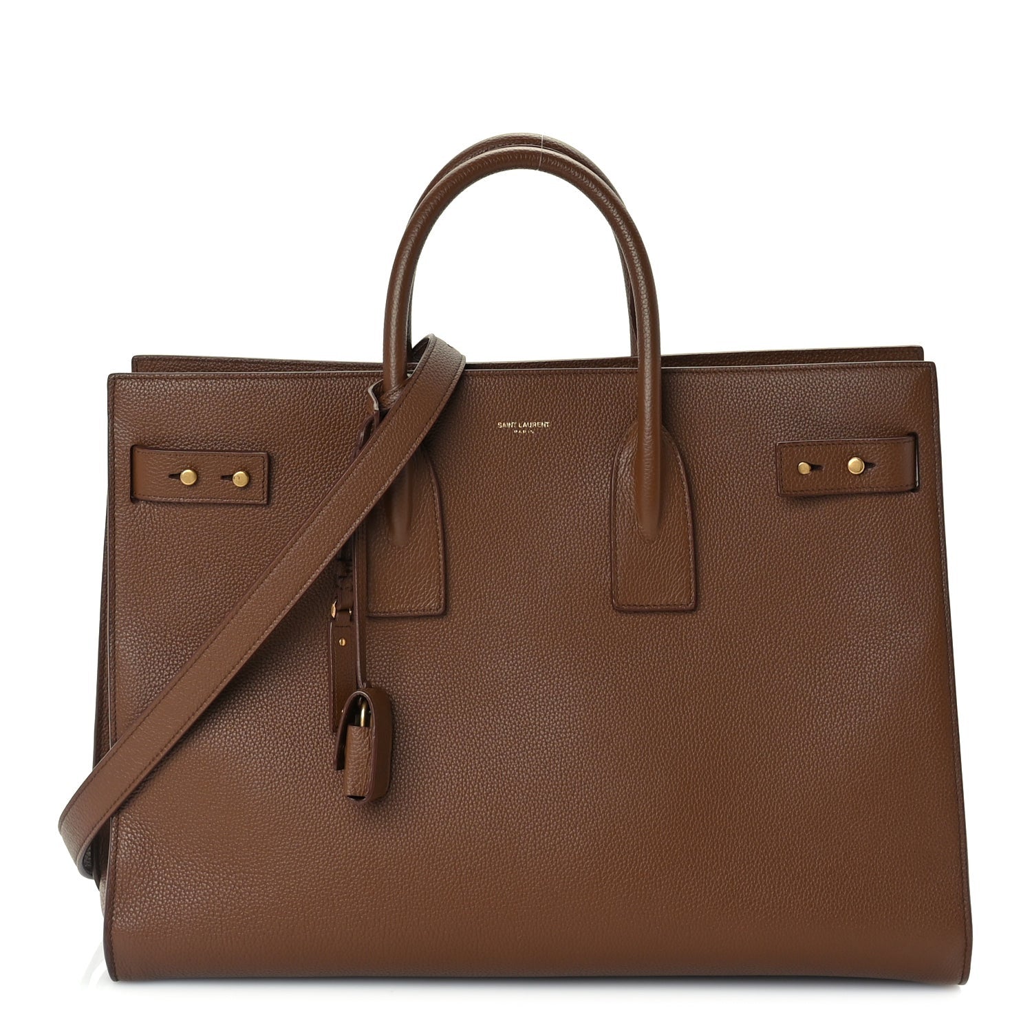 Saint Laurent Grained Calfskin Large Souple Sac De Jour  Cinnamon 1 of 8