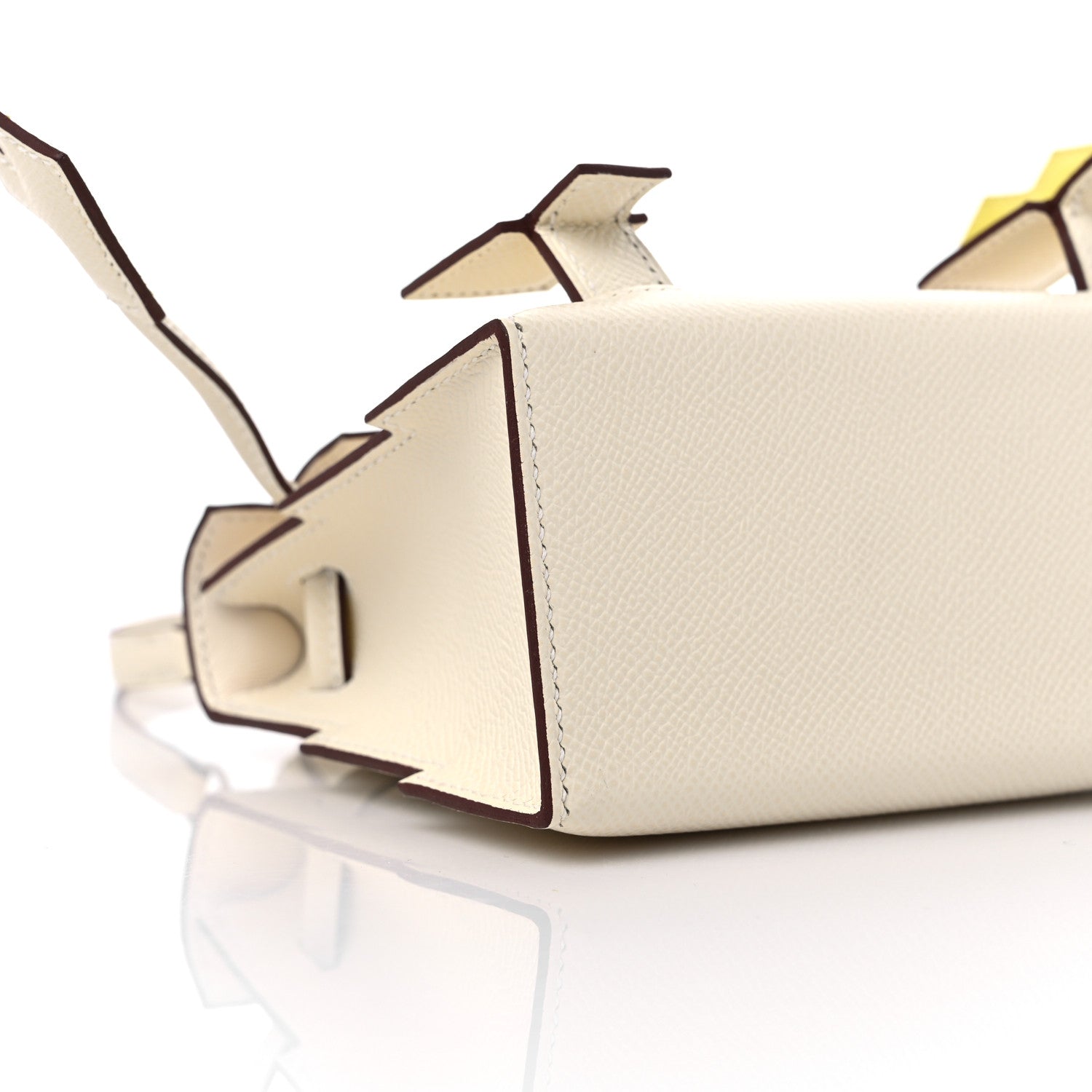 Hermes Epsom Quelle Idole Picto Kelly Doll Handbag Nata Mauve Sylvestre Lime Chai 11 of 14