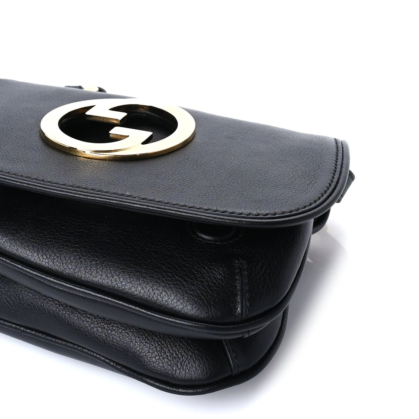 Roxy Calfskin Web Mini Blondie Shoulder Bag Black