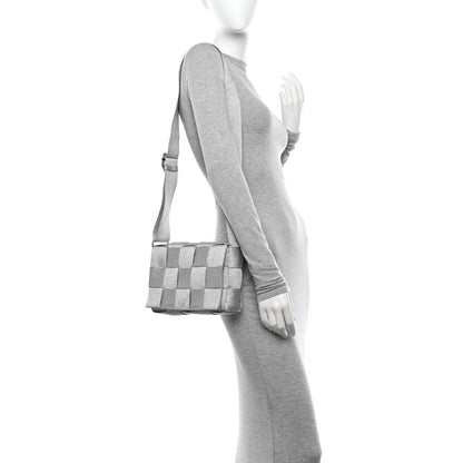 Bottega Veneta Webbing Maxi Intrecciato Cassette Bag Silver 2 of 15