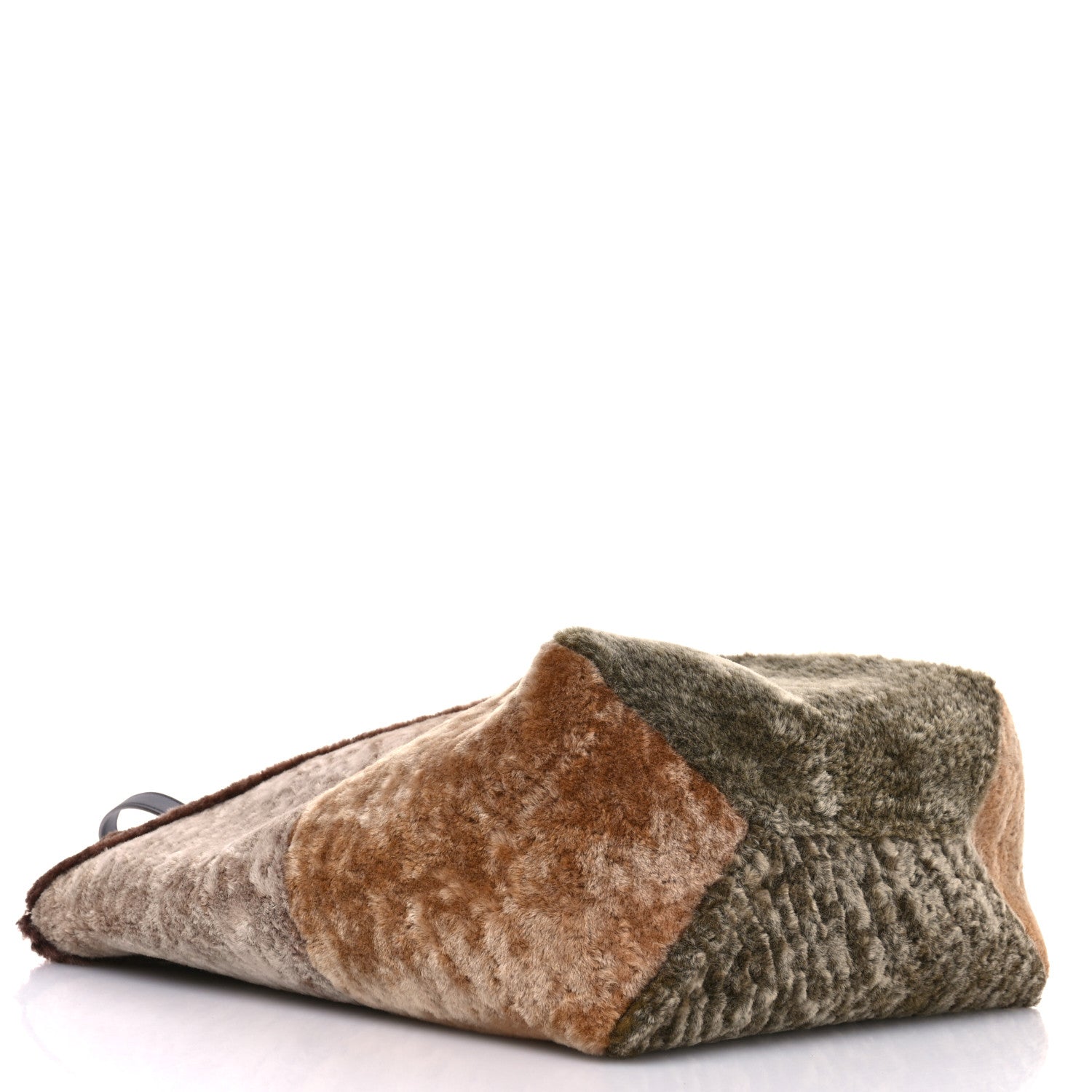 Loewe Shearling Large Puzzle Fold Tote Multicolor 4 of 9