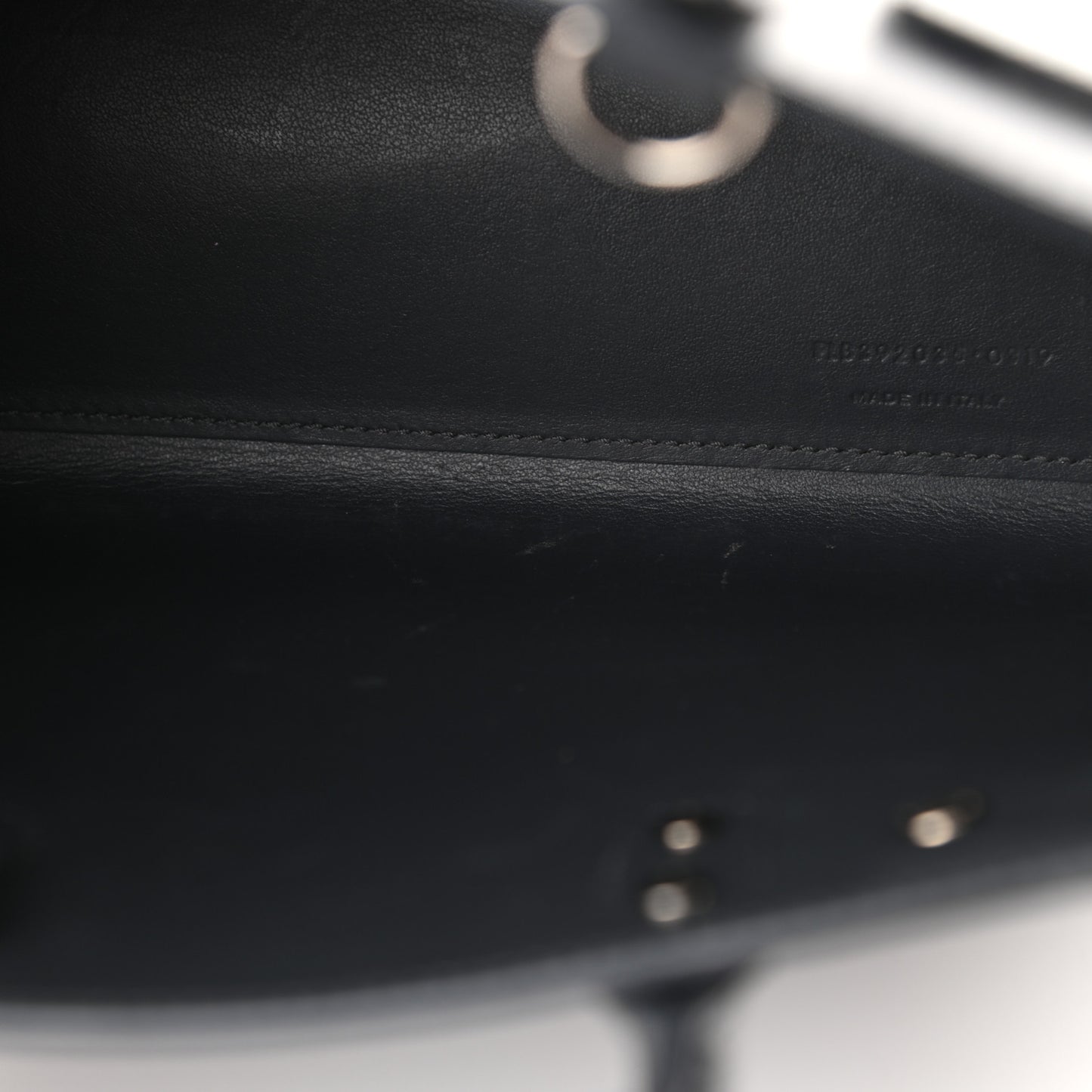 Grained Calfskin Nano Sac De Jour Coal