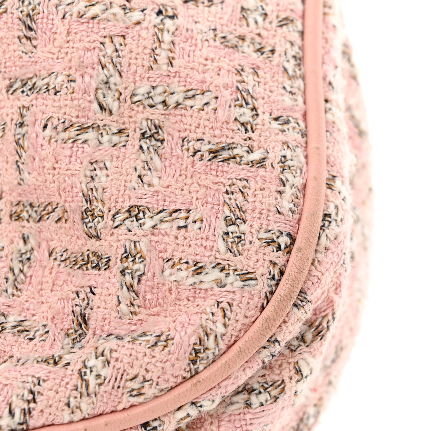 Chanel Tweed Boucle Knitting Bag Pink 14 of 16