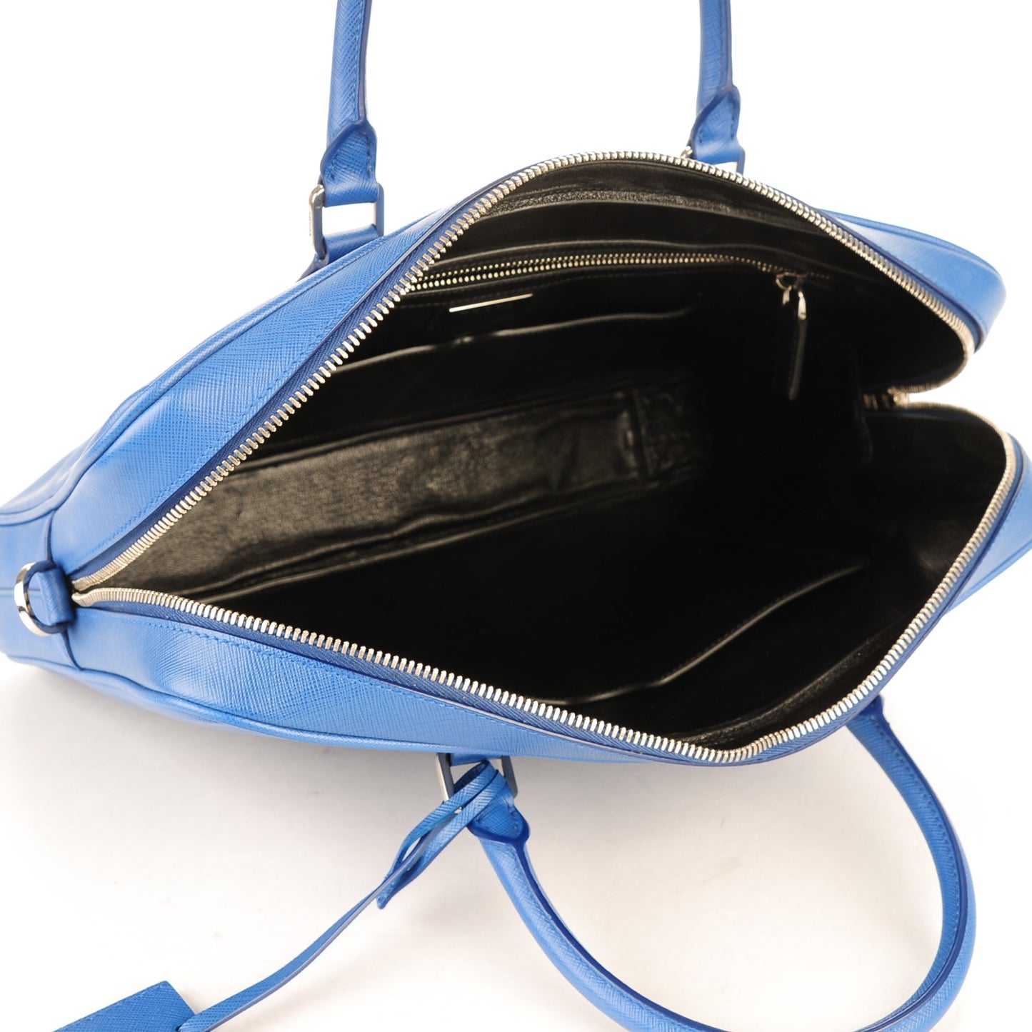 Saffiano Travel Briefcase Azzurro