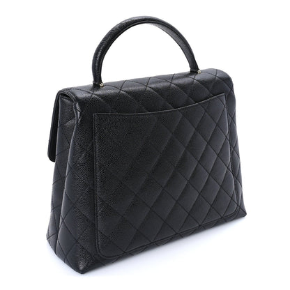 Chanel Caviar Quilted Jumbo Kelly Flap  Black 3 of 10