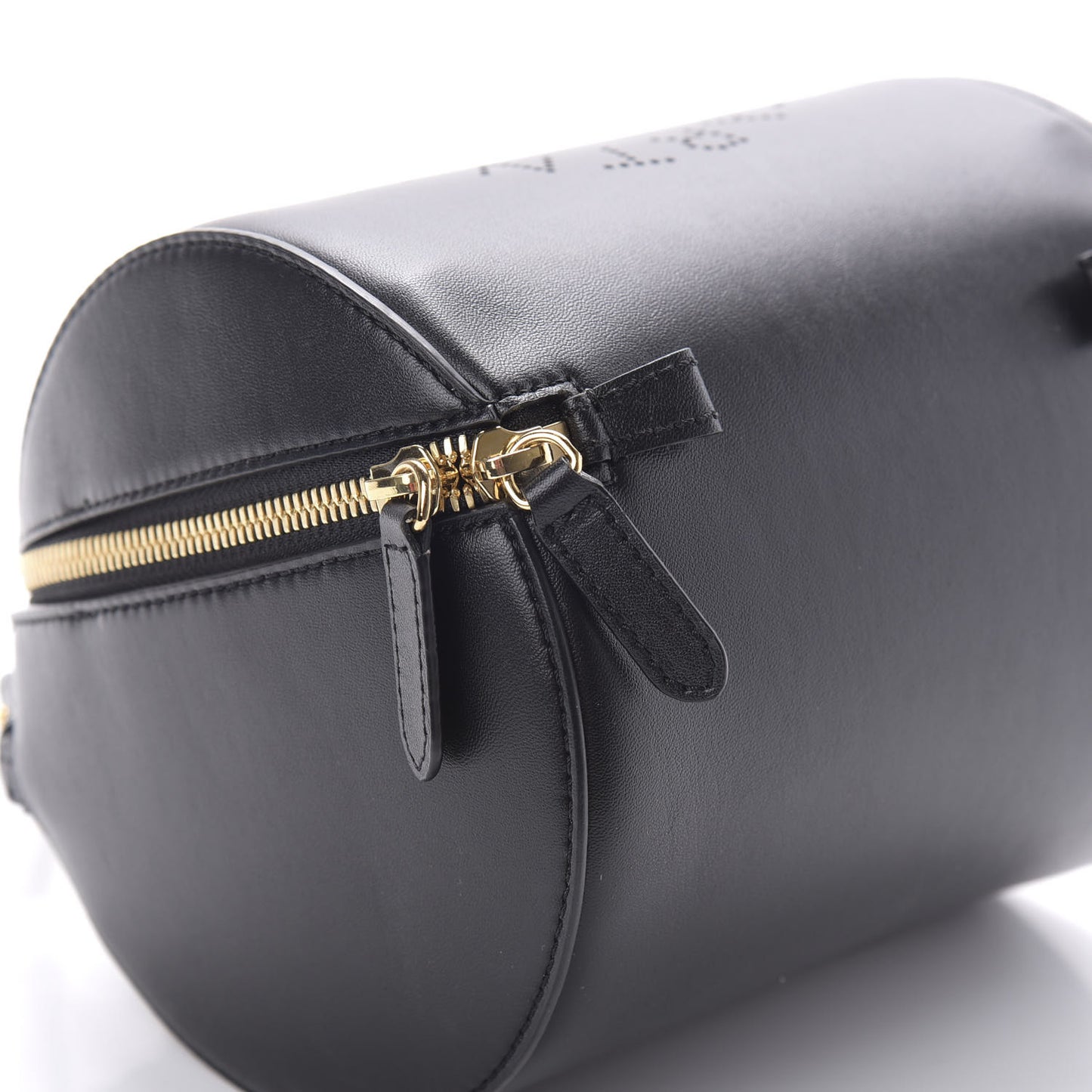 Eco Alter Nappa Perforated Logo Shoulder Bag Black