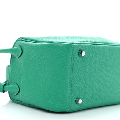 Hermes Taurillon Clemence Mini Lindy 20 Menthe 7 of 9