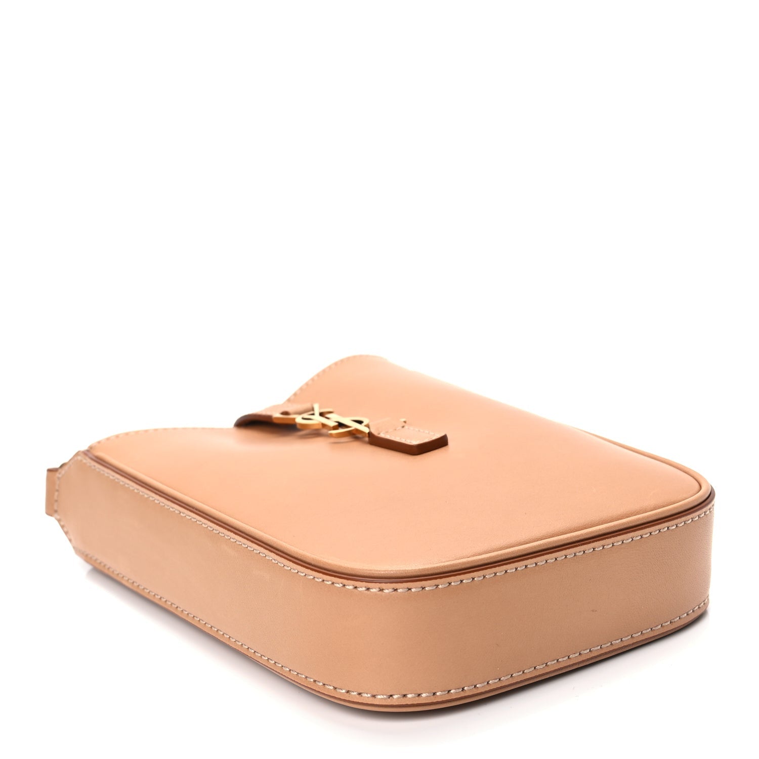Saint Laurent Smooth Calfskin Le 5 A 7 Vertical Hobo Brown Gold 6 of 10