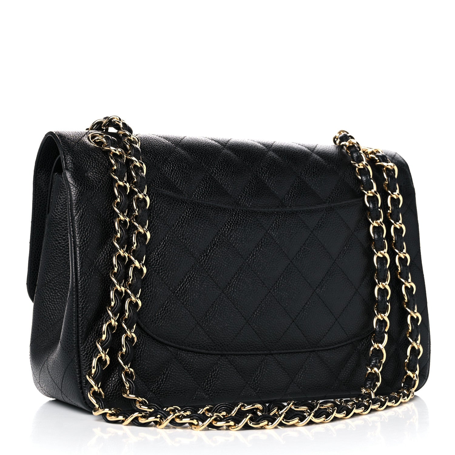 Chanel Caviar Quilted Jumbo Double Flap Black 3 of 11