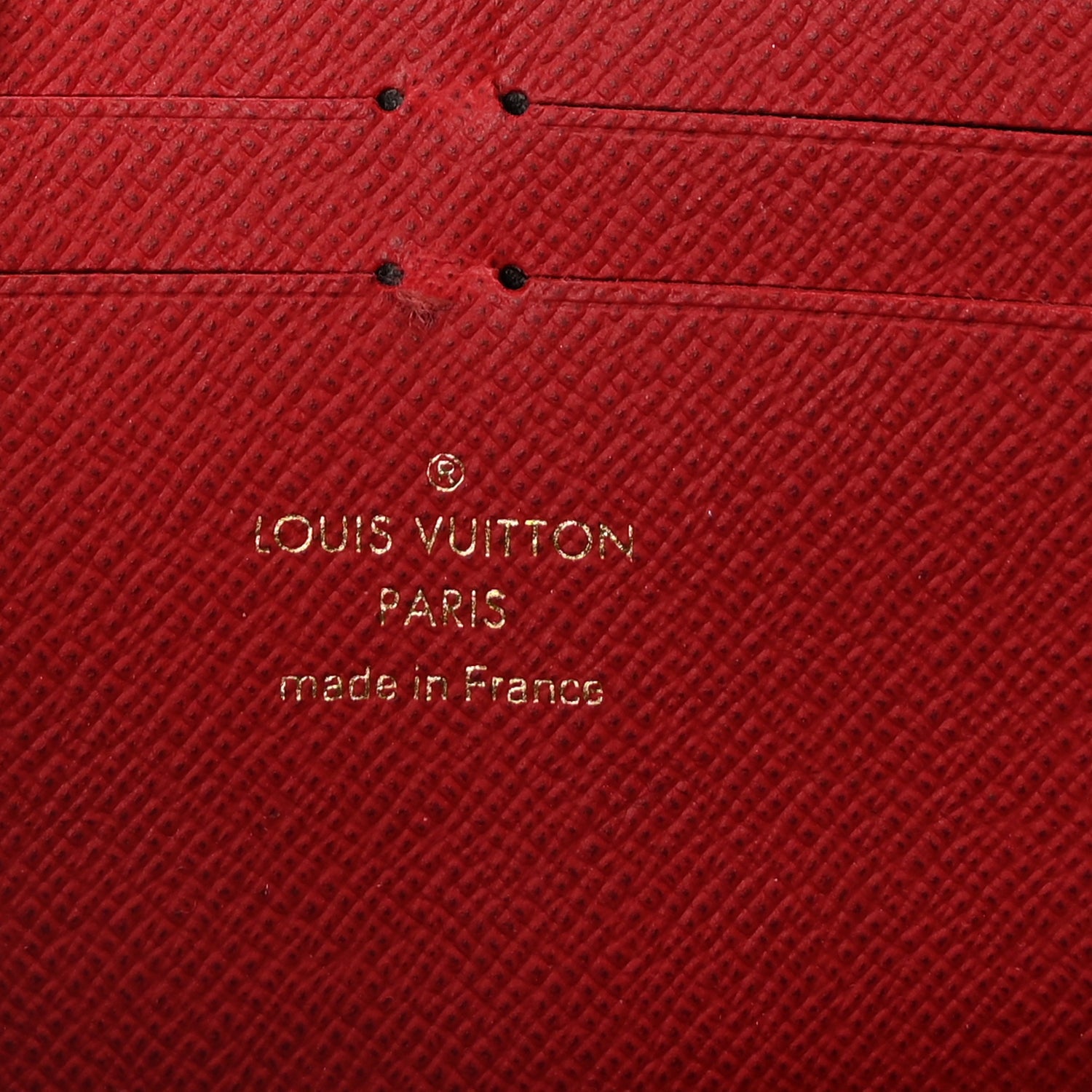 Louis Vuitton Damier Ebene Clemence Wallet Cherry 5 of 6