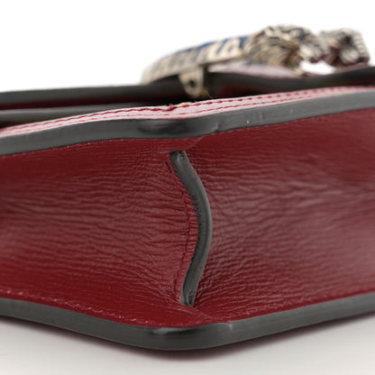 Gucci Snakeskin Azalea Calfskin Enamel Super Mini Dionysus Shoulder Bag New Rock New Cherry Red Electric Blue 8 of 9